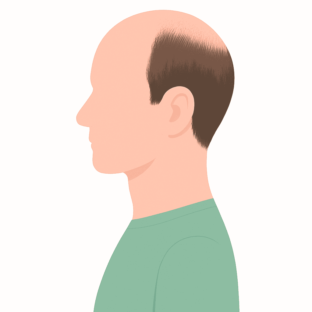 Hairline design before transplant procedure