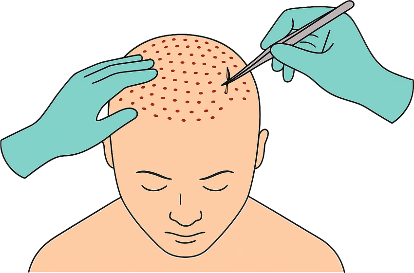 Step 3 - The Hair transplantation in Istanbul